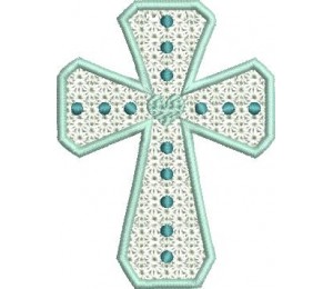 Stickdatei - Kreuz Spitze